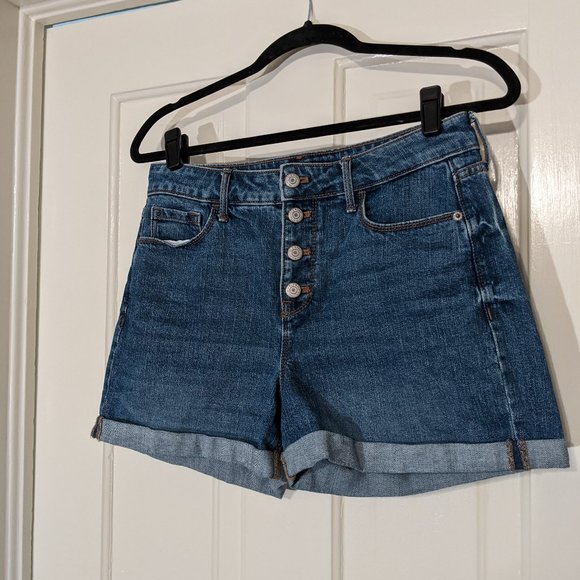 Old Navy High Rise Button Fly Jean Shorts